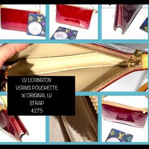LV LEXINGTON VERNIS POUCHETTE W ORIGINAL STRAp